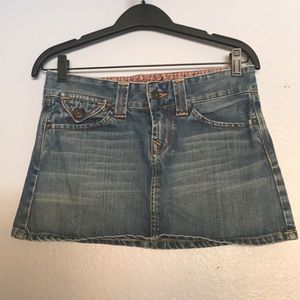 Vintage! denim mini skirt