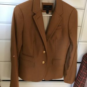 Jcrew school boy camel blazer sz. 4