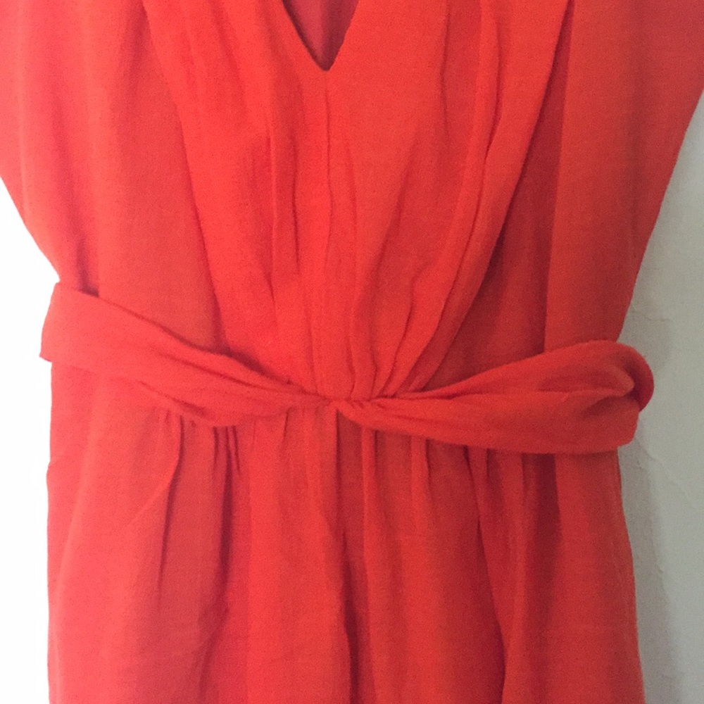 🆕 JCREW ORANGE DRESS - Picture 4 of 8