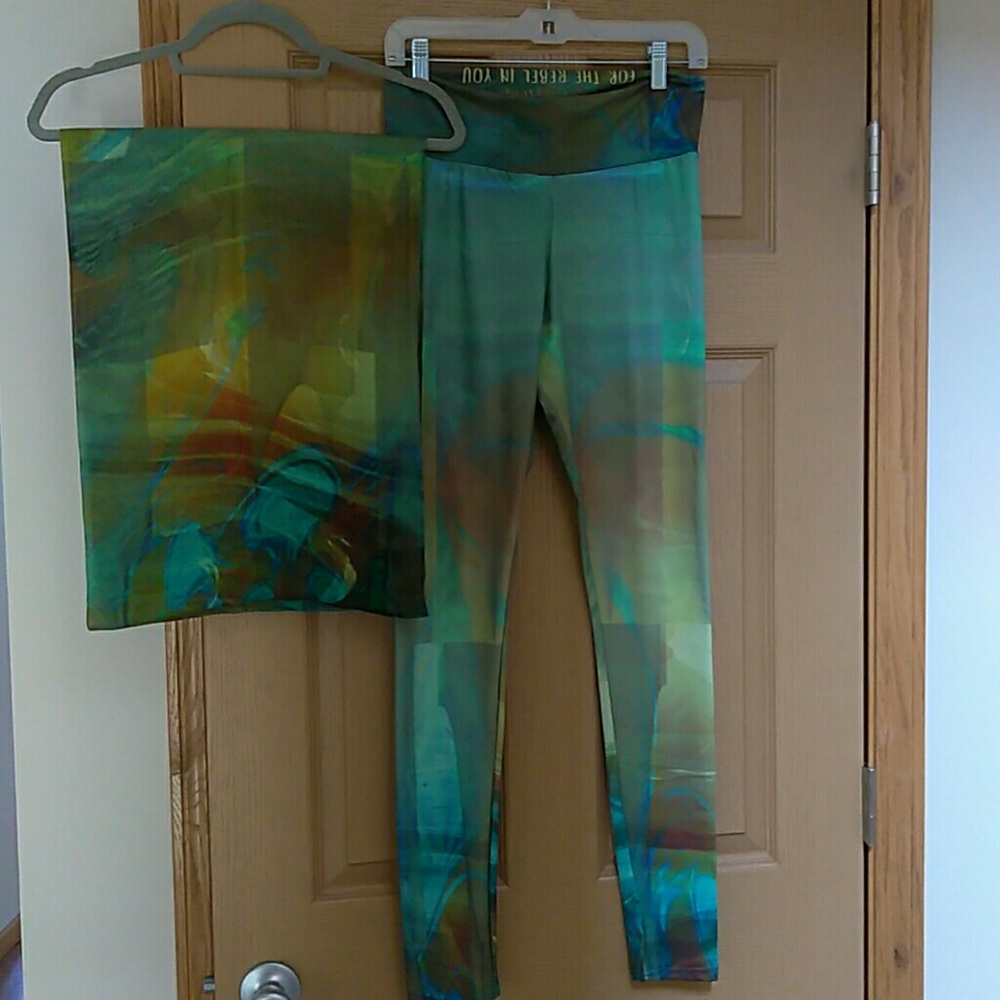 😱❤ YOGI YOGA WEAR MATCHING PANTS AND SCARF!!