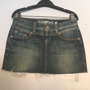 Guess vintage denim mini skirt