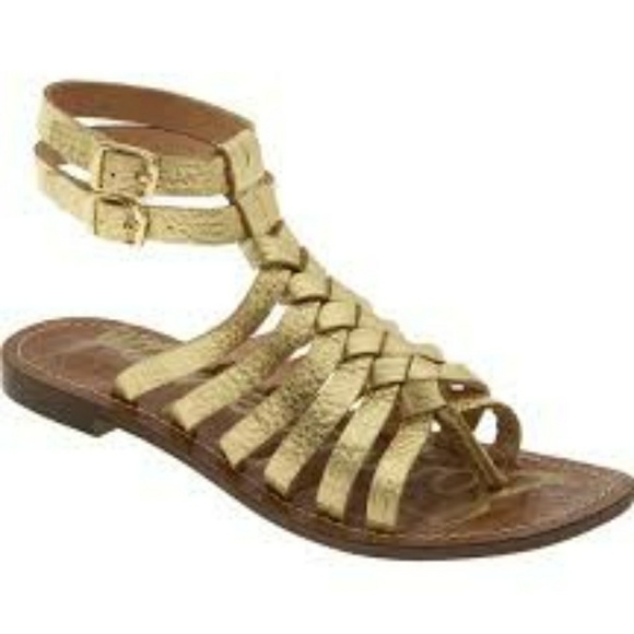sam edelman gold gladiator sandals