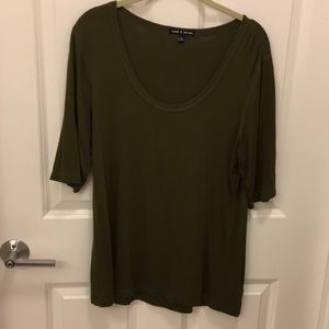 Olive green top size XL