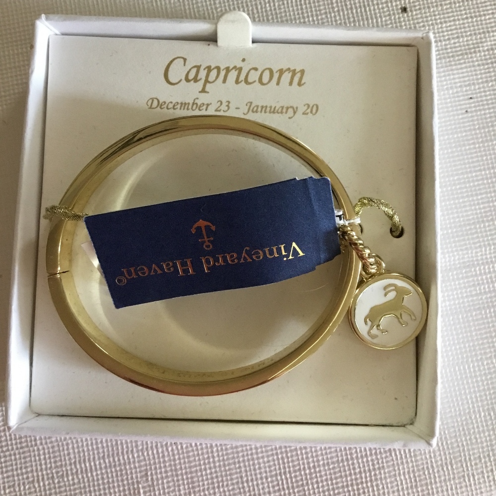 VINEYARD HAVEN CAPRICORN Charm BANGLE BRACELET