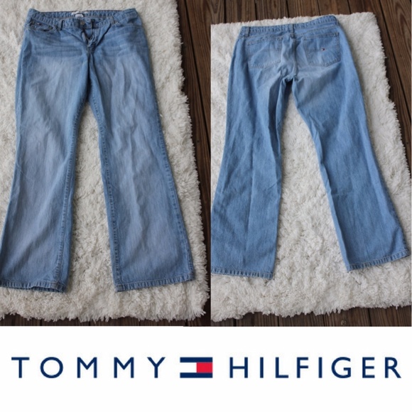 TOMMY HILFIGER 14 Mom jeans light wash vintage - Picture 1 of 8