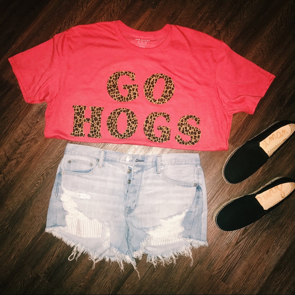 GO HOGS Stitch Letter Shirt