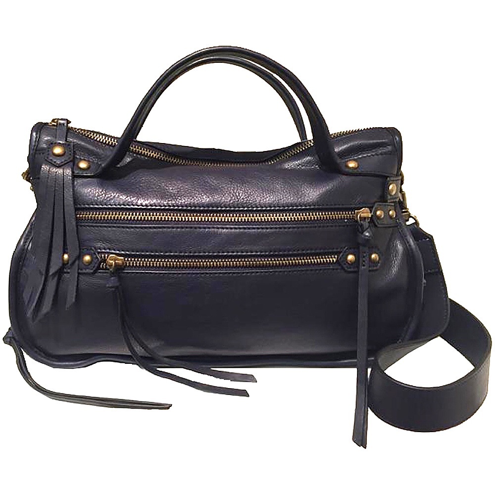 Joelle Hawkens Elise Leather Satchel Midnight