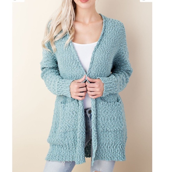 💥💥✨LAST1️⃣ Cozy Teal knit cardi - Picture 2 of 8