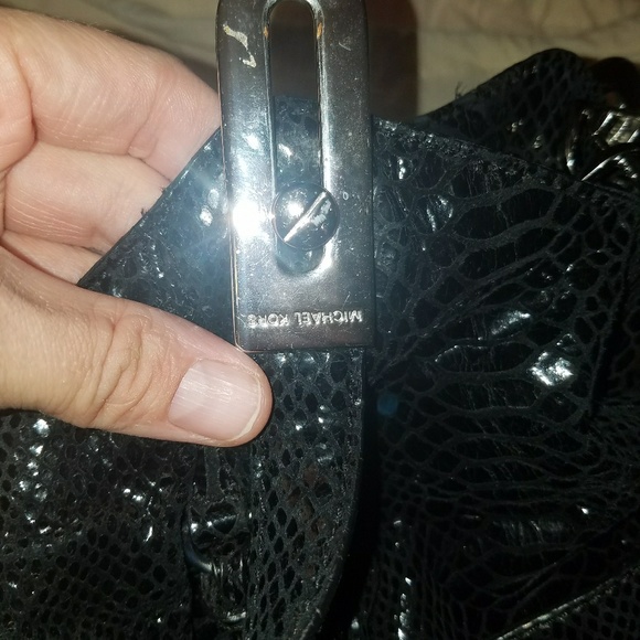 Michael Kors black python purse - Picture 4 of 5