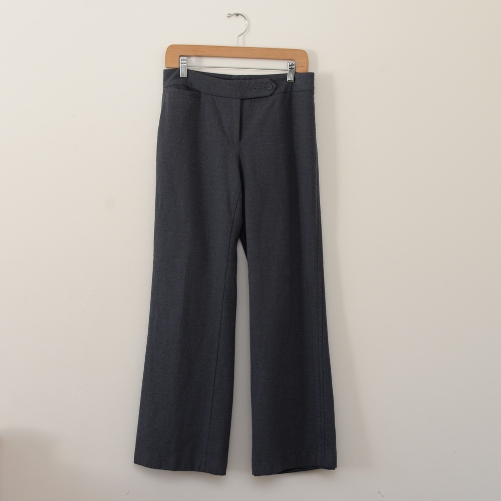 Ann Taylor 4 straight leg gray trousers