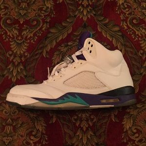 White Grape Jordan 5's