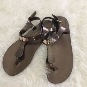 Bronze Michael Kors "Plate Jelly", sz 9