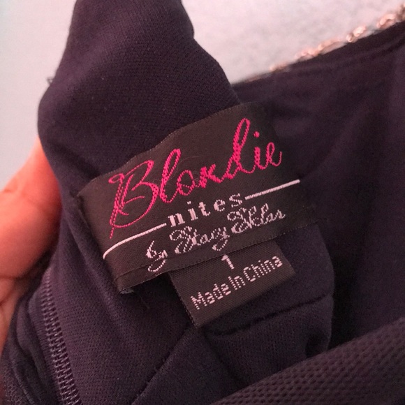 Navy Homecoming Dress - Picture 5 of 6