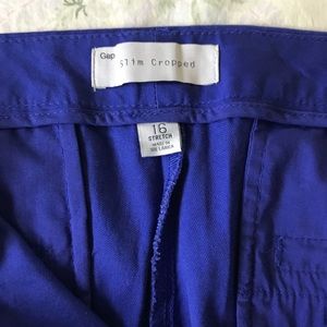 Gap Royal Blue Slim Cropped Pant