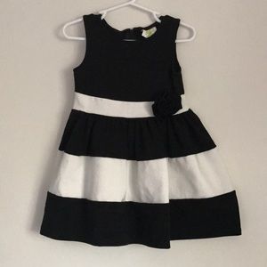 Girls black & white dress