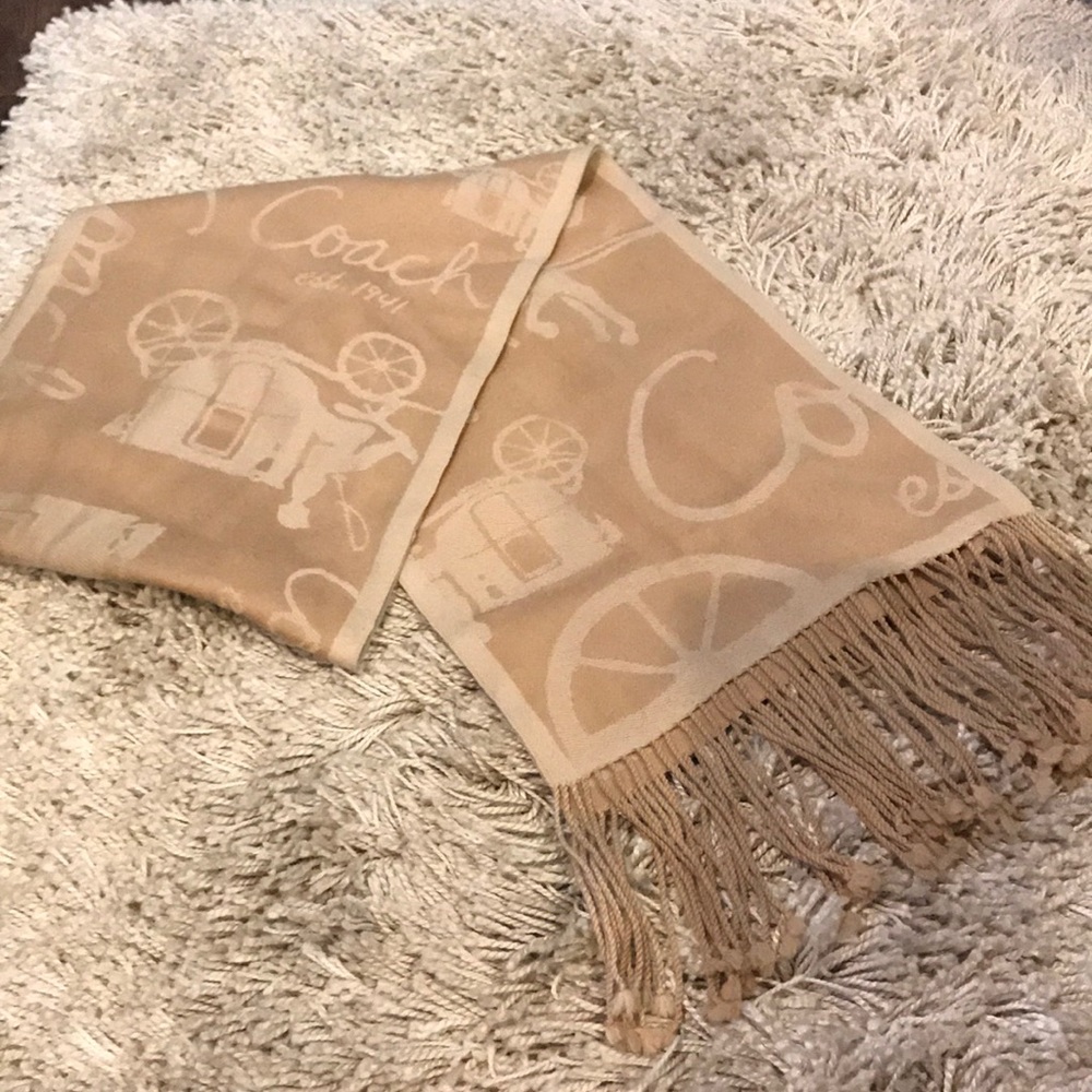 *SOLD* Coach merino wool scarf