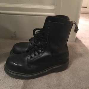 Dr. Martens boots with steel toe size 8