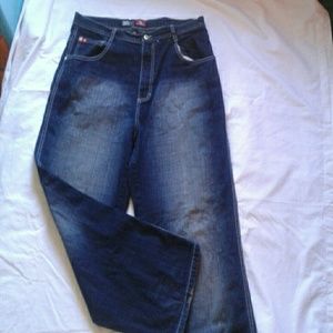 Mens Southpole Jeans Size 38 Inseam 31 Dark Wash