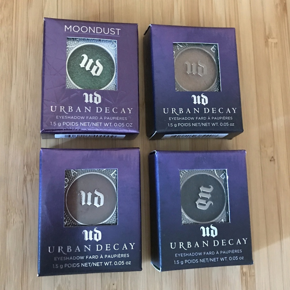 Urban Decay Eyeshadows Moondust & Regular NWT x4
