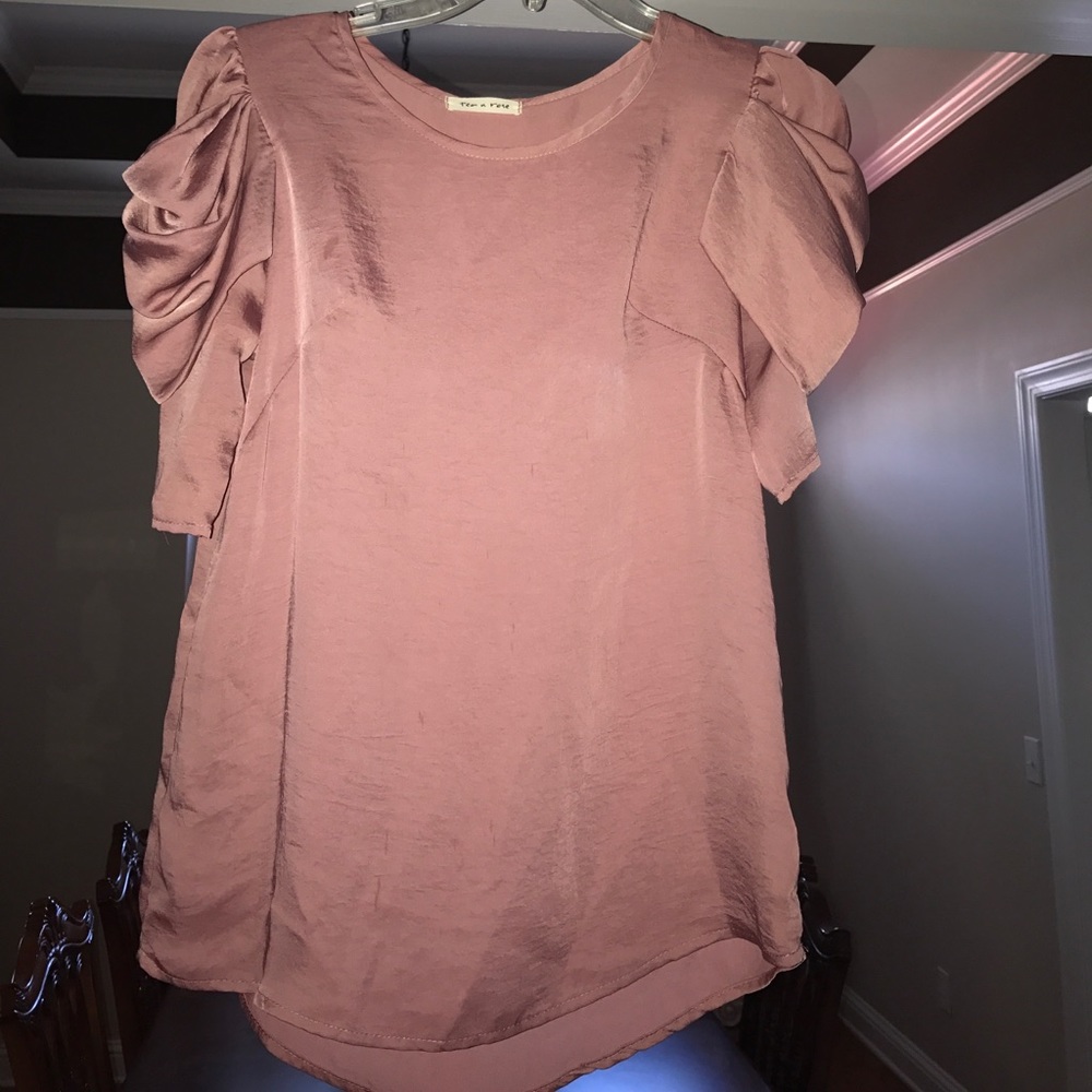Dusty rose blouse