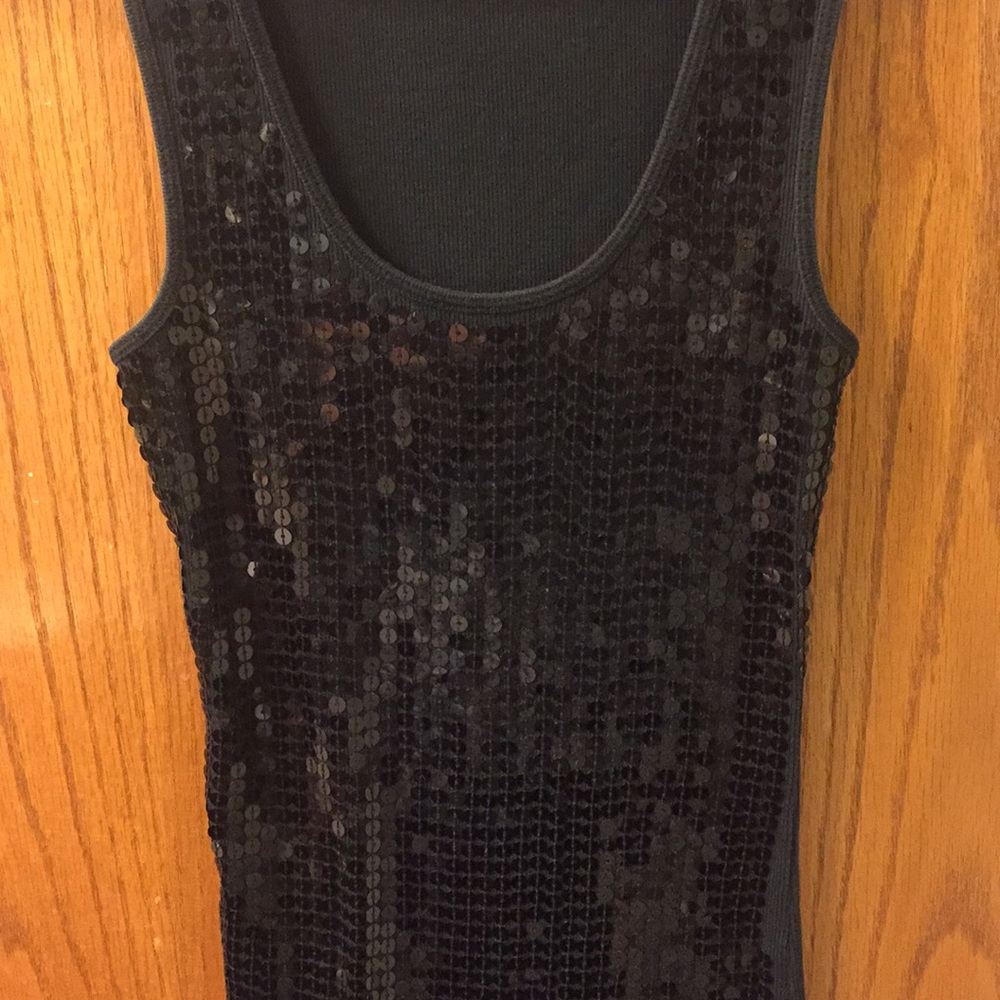 Express sequined tank top