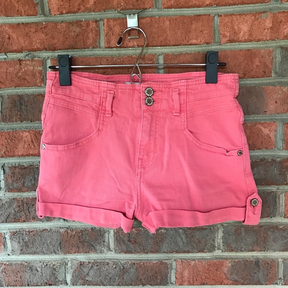 Topshop Moto Coral jean short - Picture 1 of 1