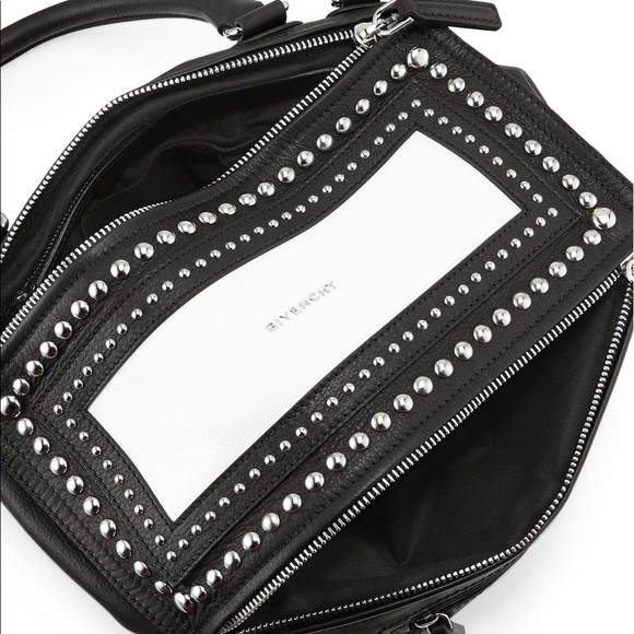 GIvenchy Pandora Medium Black & White Studded Bag - Picture 2 of 6
