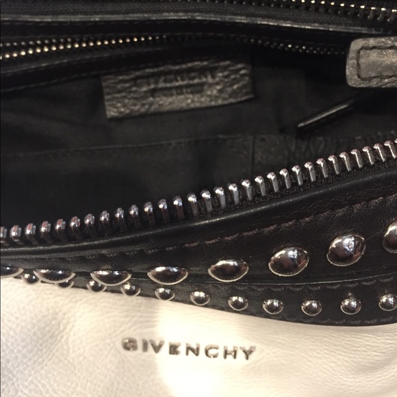 GIvenchy Pandora Medium Black & White Studded Bag - Picture 5 of 6