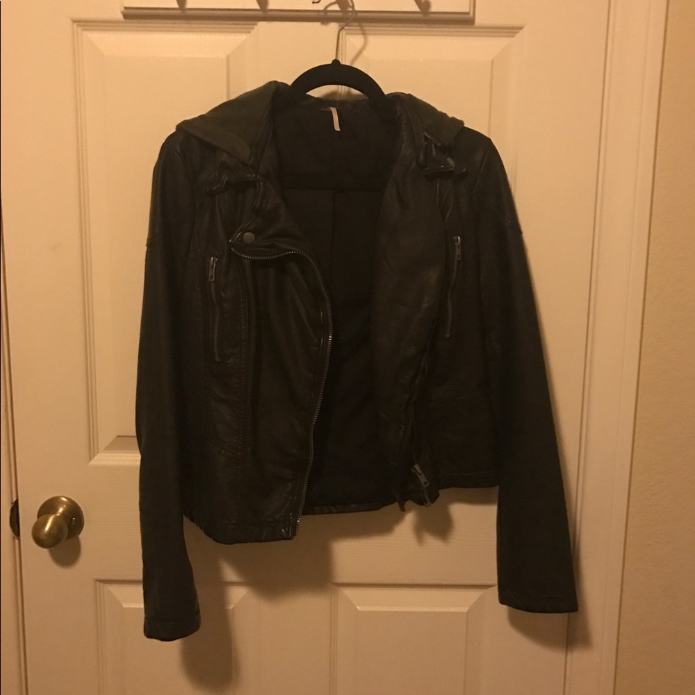 Free people faux jacket- size 6