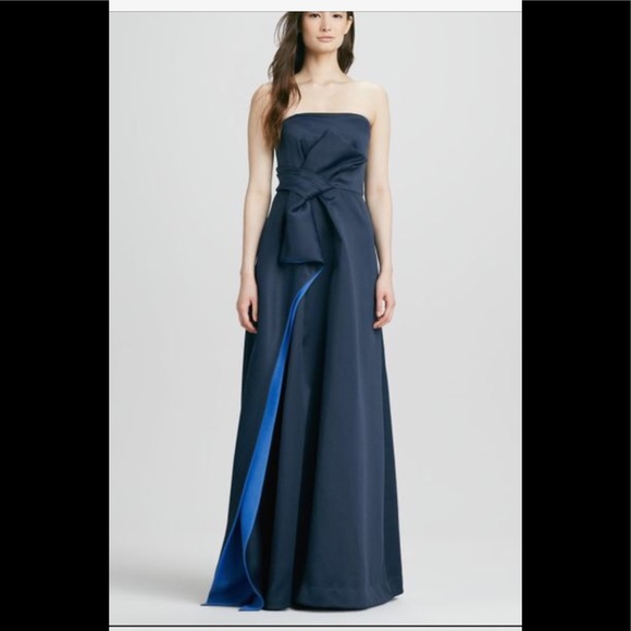 Halston navy gown Outlet