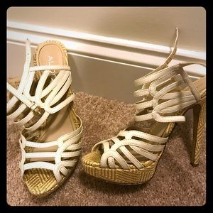 Aldo white heels