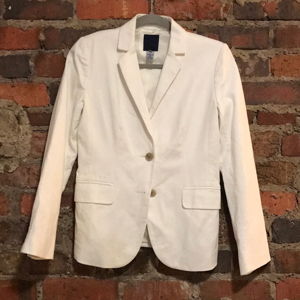 J. Crew White Blazer in good shape