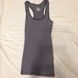 Black and white stripes tank