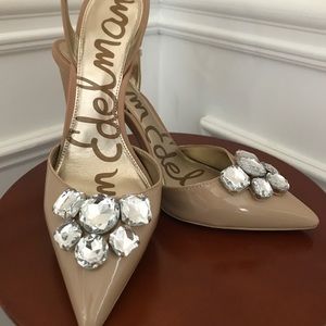 Sam Edelman Nude Slingback Heels