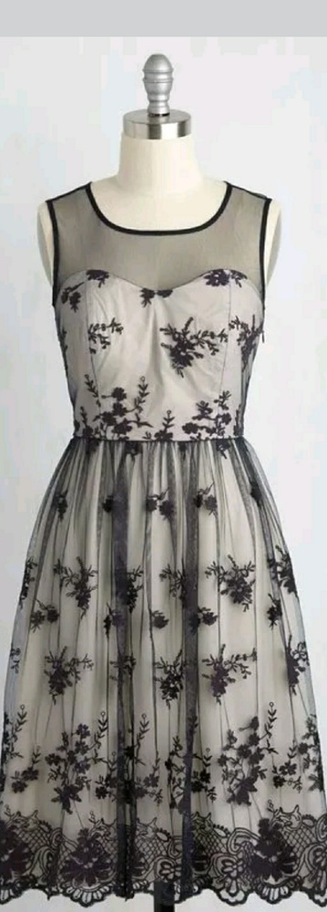 Modcloth cherished charm lace dress in Navy