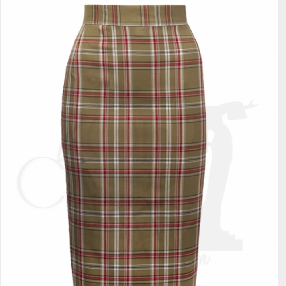 😍Drop dead Sexy Plaid Checkered Pencil skirt❤️ - Picture 1 of 8