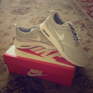 Nike Air Max Thea Sneakers in gray. Warn once!