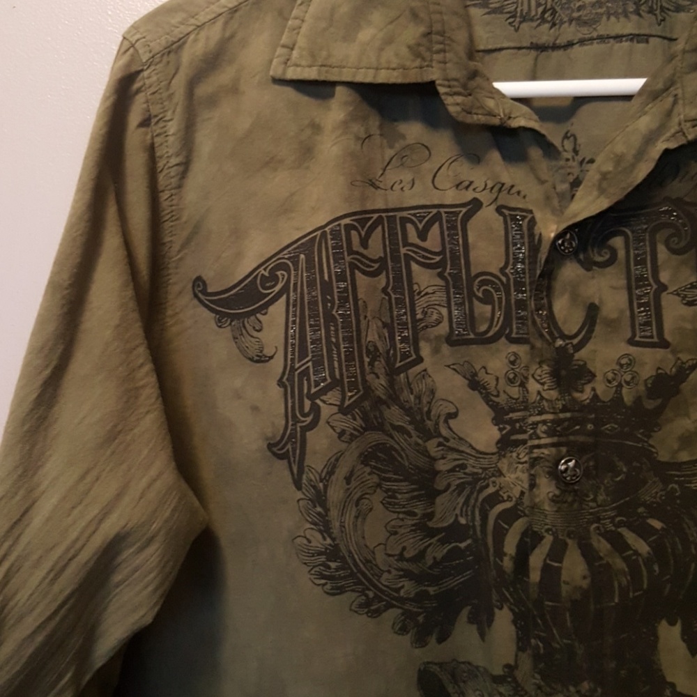 Affliction button down shirt