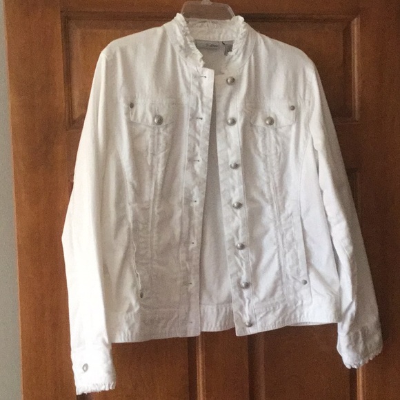 chicos white jean jacket
