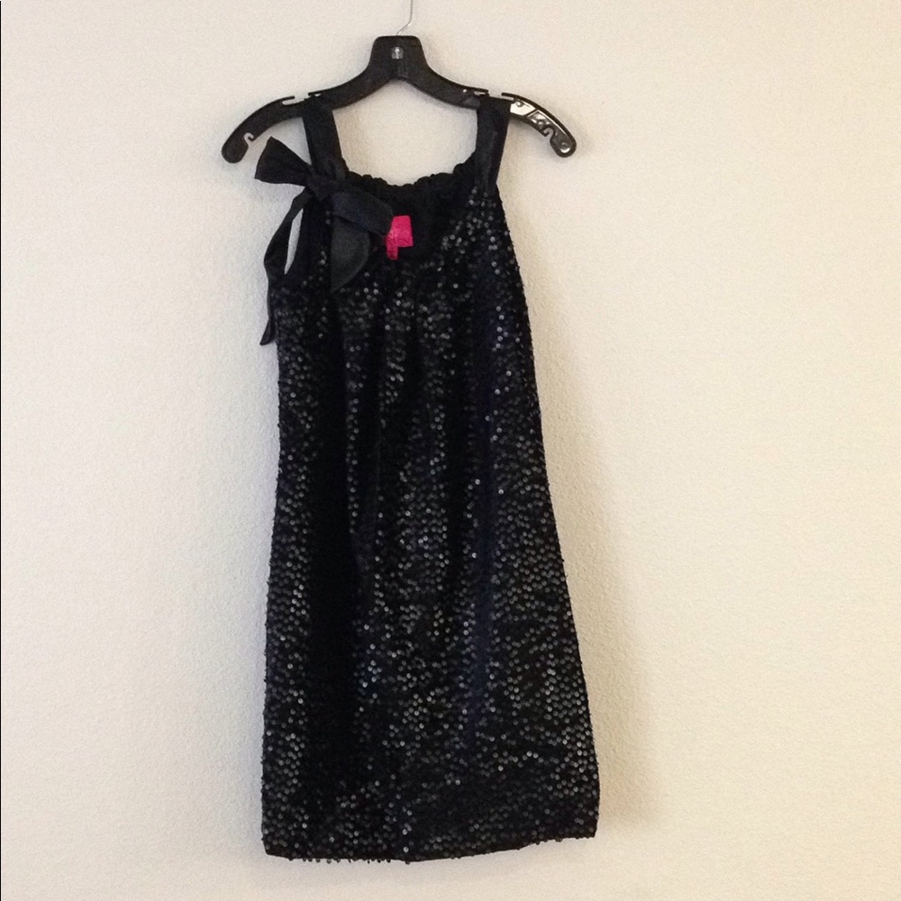 Black sequin dress