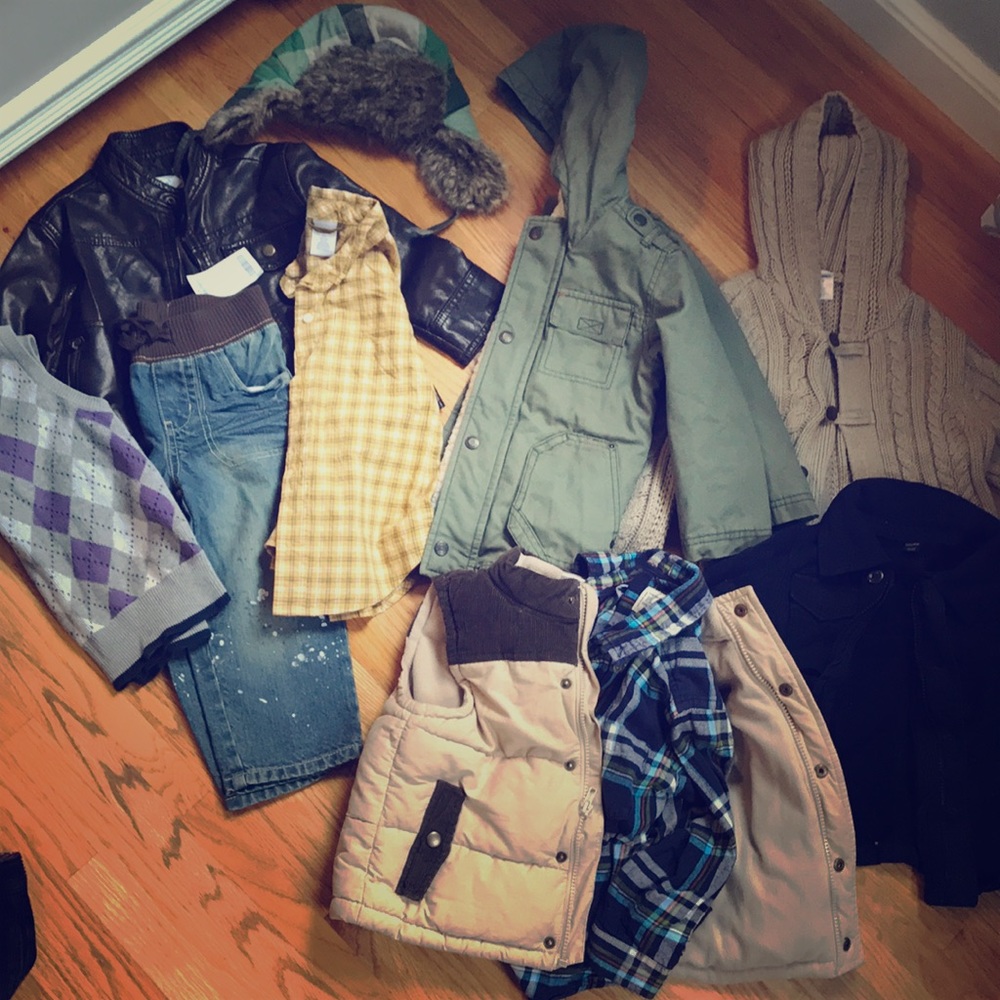 Boy 3T fall/ winter bundle. Holiday. Fall pictures