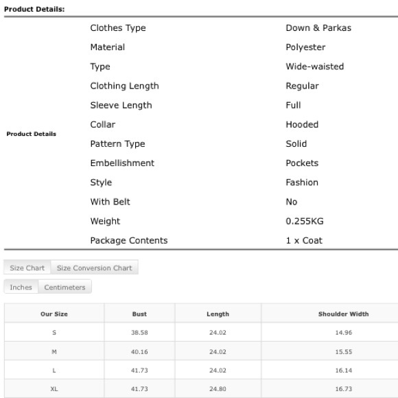 (LAST ONE) Black hooded puffer Jacket - Picture 6 of 6