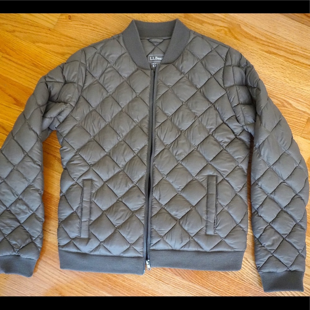 L.L. Bean Quilted Down Bomber Jacket NEW