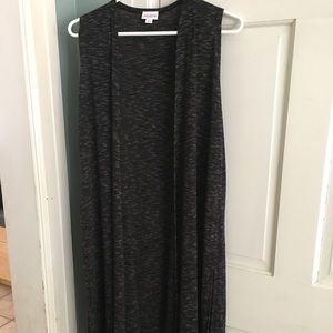 LuLaRoe small Joy. Black with white heathering.