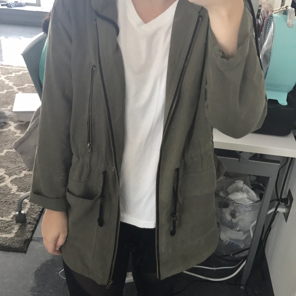 Army Green Jacket- SUPER CUTE