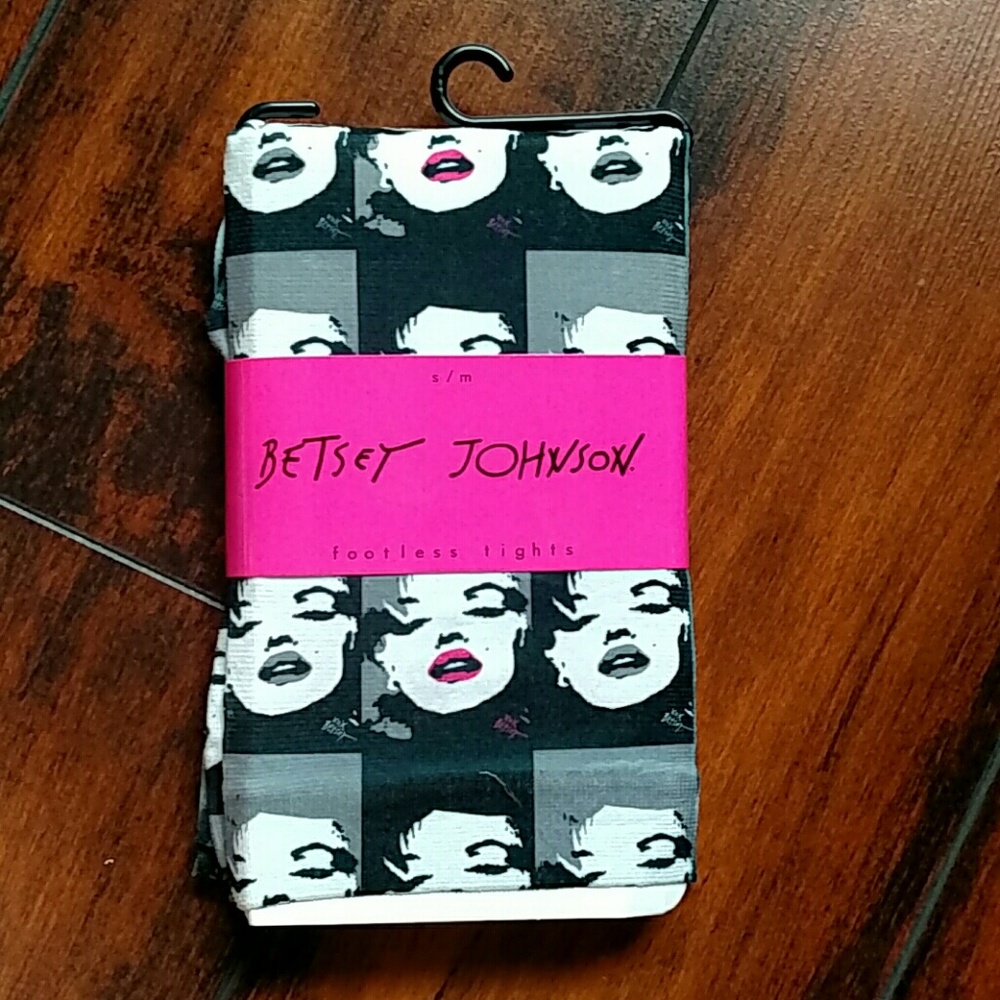 Betsey Johnson Marilyn Monroe Punk Footless Tights