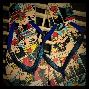 Wonder woman flip flops
