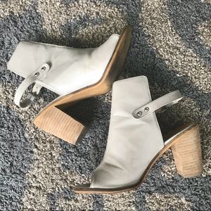 Ankle sling back mules