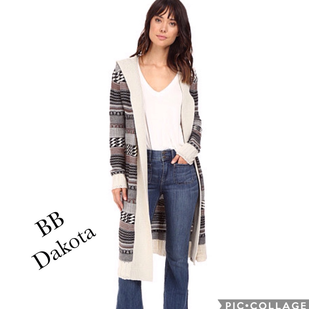 BB Dakota Winthrop Hooded Cardigan - Picture 2 of 5