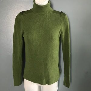 CYNTHIA STEFFE Light Green Turtle neck sweater